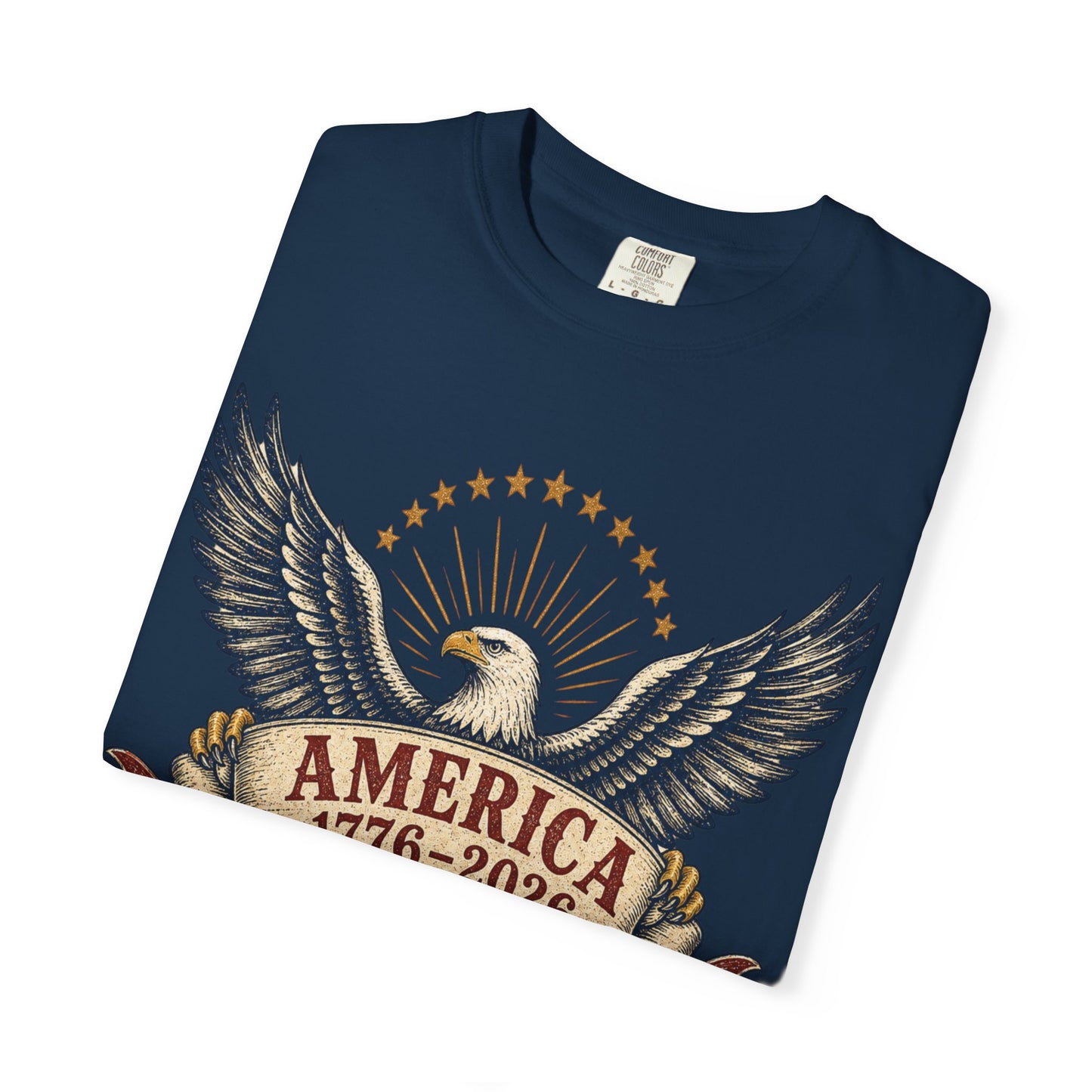 America 250 Vintage Eagle Tee | Comfort Colors 1717 Patriotic Shirt | 1776–2026 Freedom Anniversary Tee