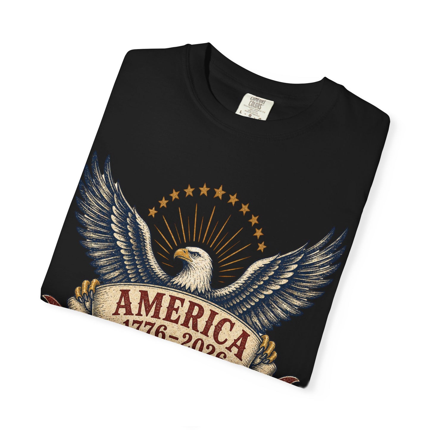 America 250 Vintage Eagle Tee | Comfort Colors 1717 Patriotic Shirt | 1776–2026 Freedom Anniversary Tee