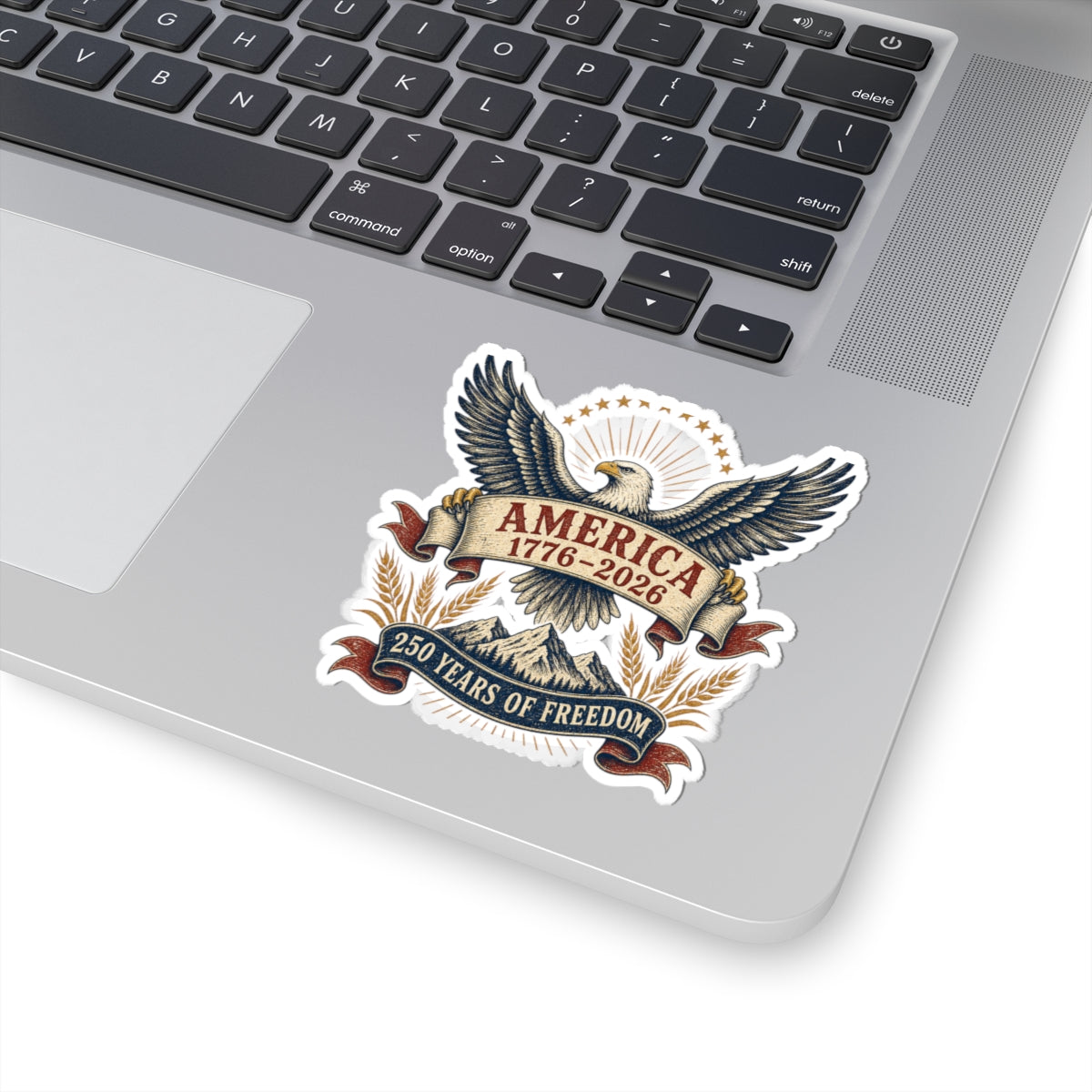 America 250 Patriotic Eagle Sticker | 1776–2026 Freedom Anniversary Decal | Vintage Americana Sticker
