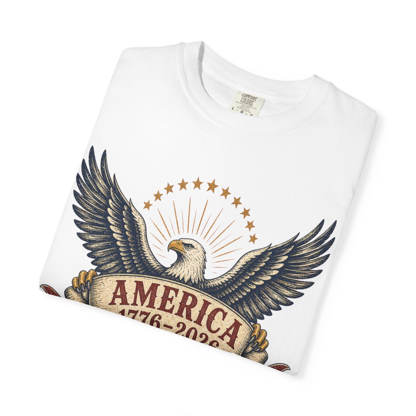 America 250 Vintage Eagle Tee | Comfort Colors 1717 Patriotic Shirt | 1776–2026 Freedom Anniversary Tee