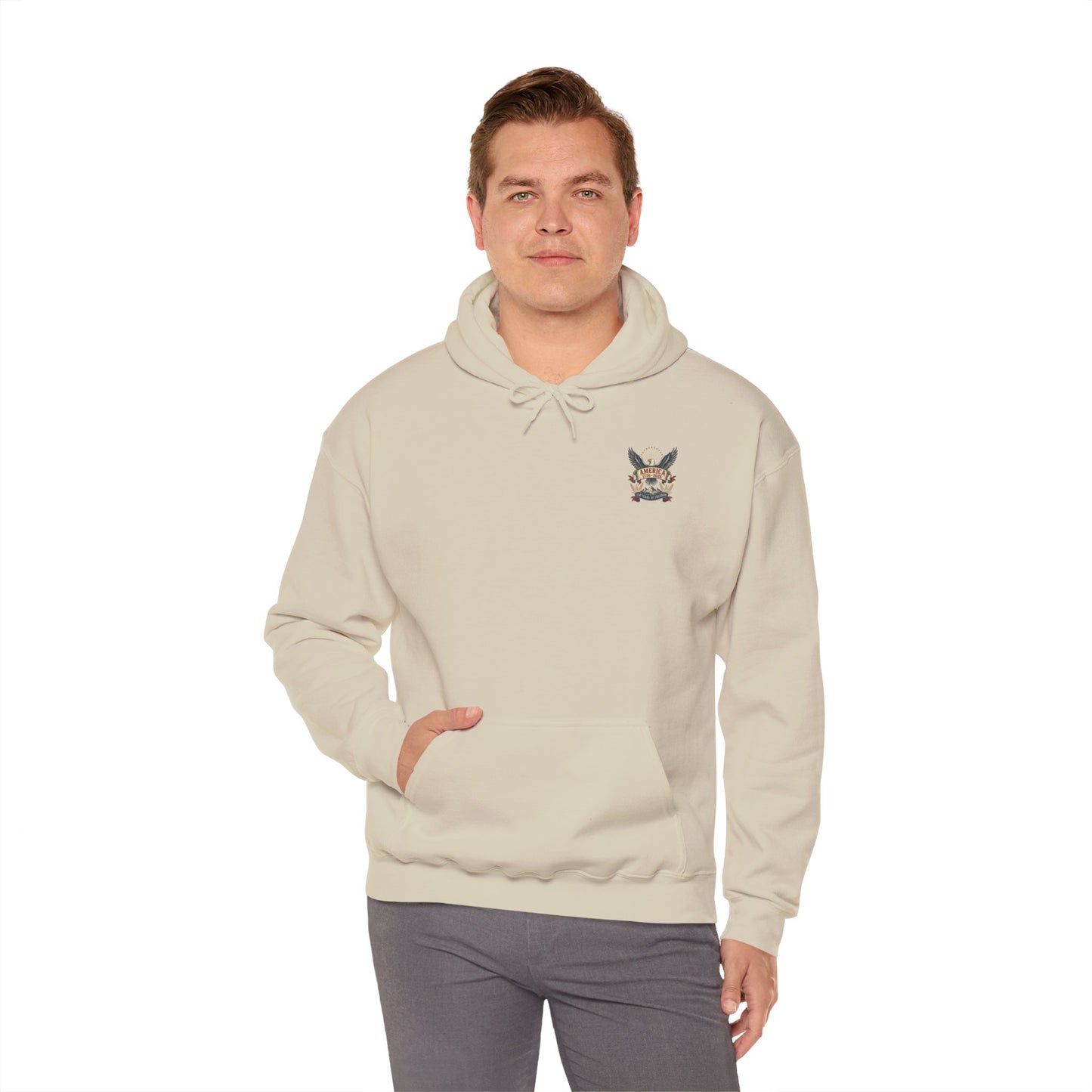 America 1776-2026 Eagle Hoodie – 250 Years of Freedom Patriotic Sweatshirt