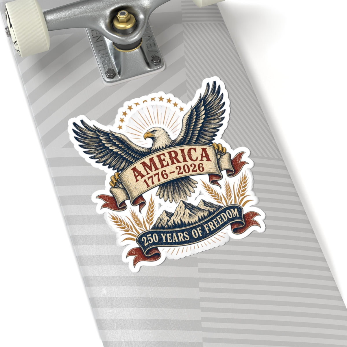 America 250 Patriotic Eagle Sticker | 1776–2026 Freedom Anniversary Decal | Vintage Americana Sticker