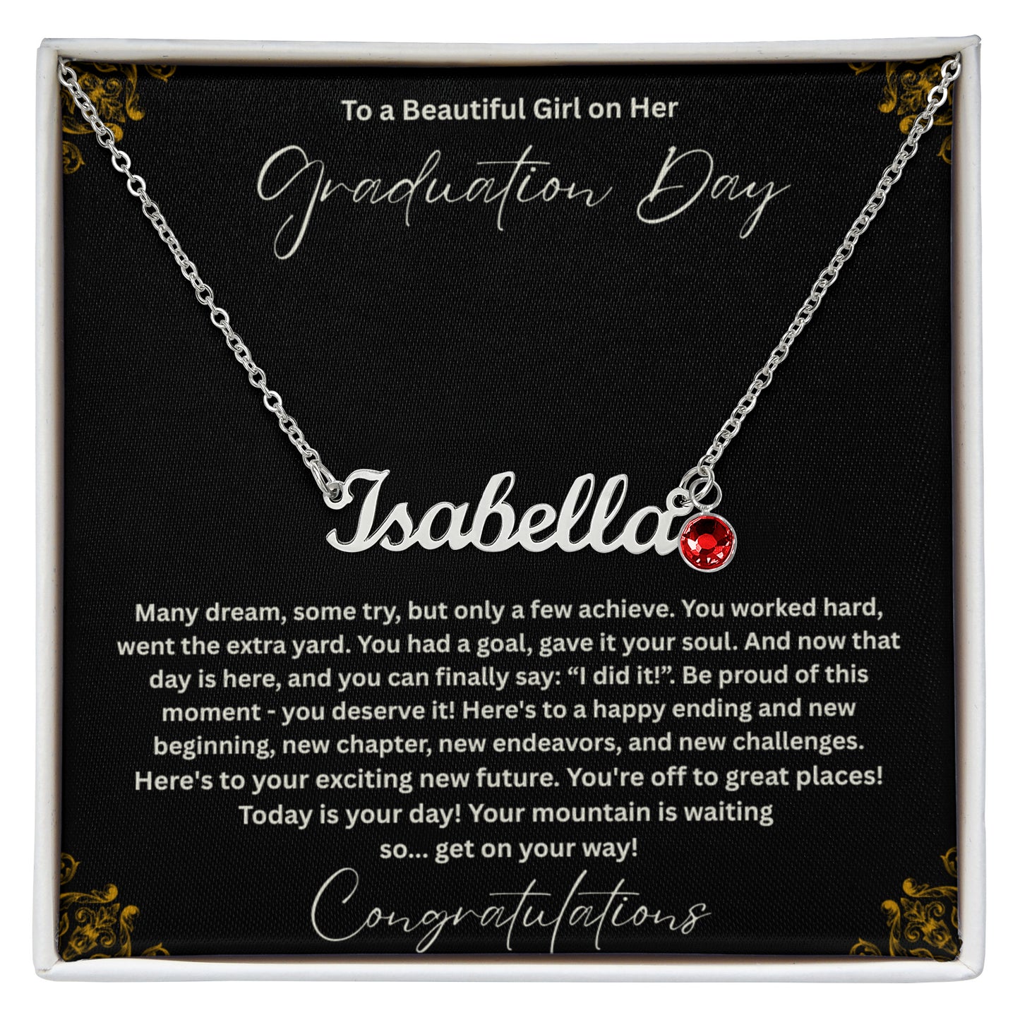 Custom Name Necklace with Birthstone, Personalized Name Jewelry Gift for Her, Birthday Gift, Mom Necklace, Daughter Gift, Custom Jewelry