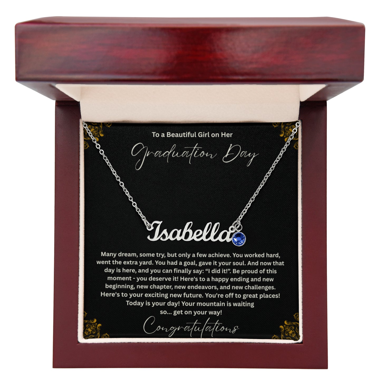 Custom Name Necklace with Birthstone, Personalized Name Jewelry Gift for Her, Birthday Gift, Mom Necklace, Daughter Gift, Custom Jewelry