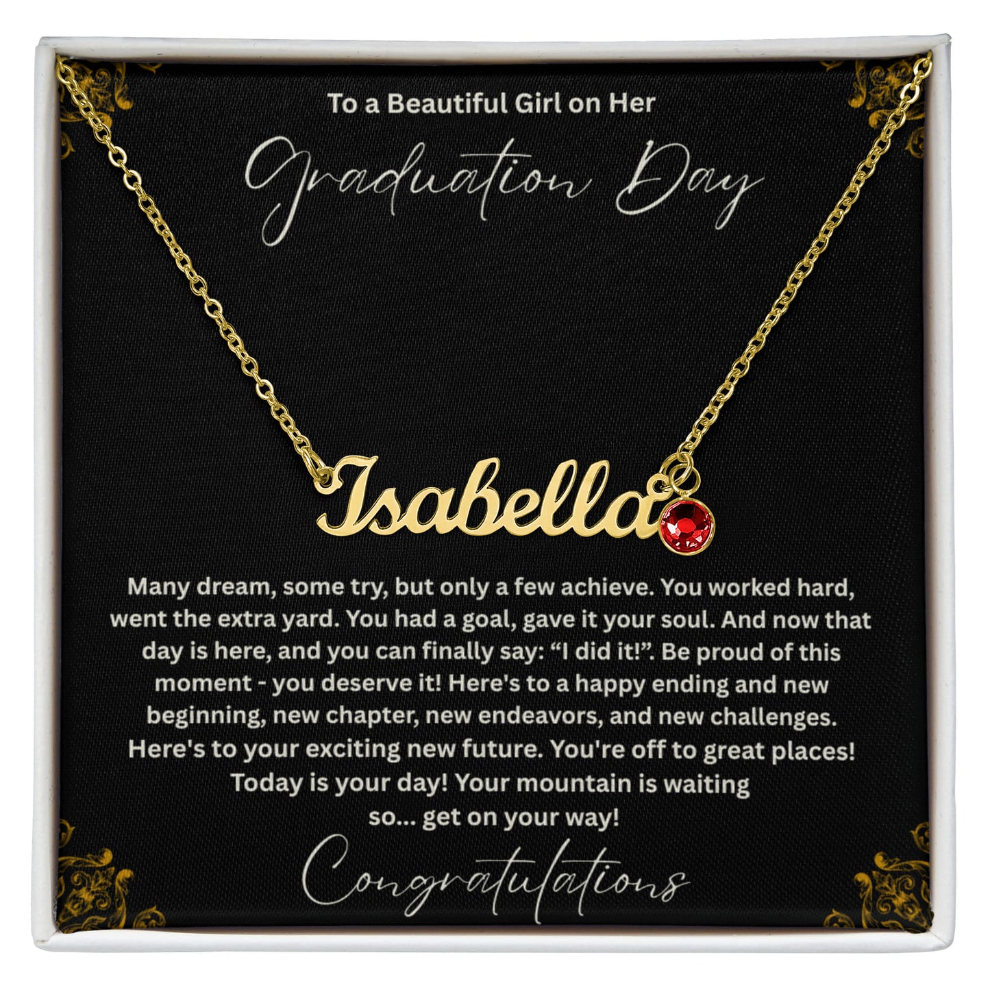 Custom Name Necklace with Birthstone, Personalized Name Jewelry Gift for Her, Birthday Gift, Mom Necklace, Daughter Gift, Custom Jewelry