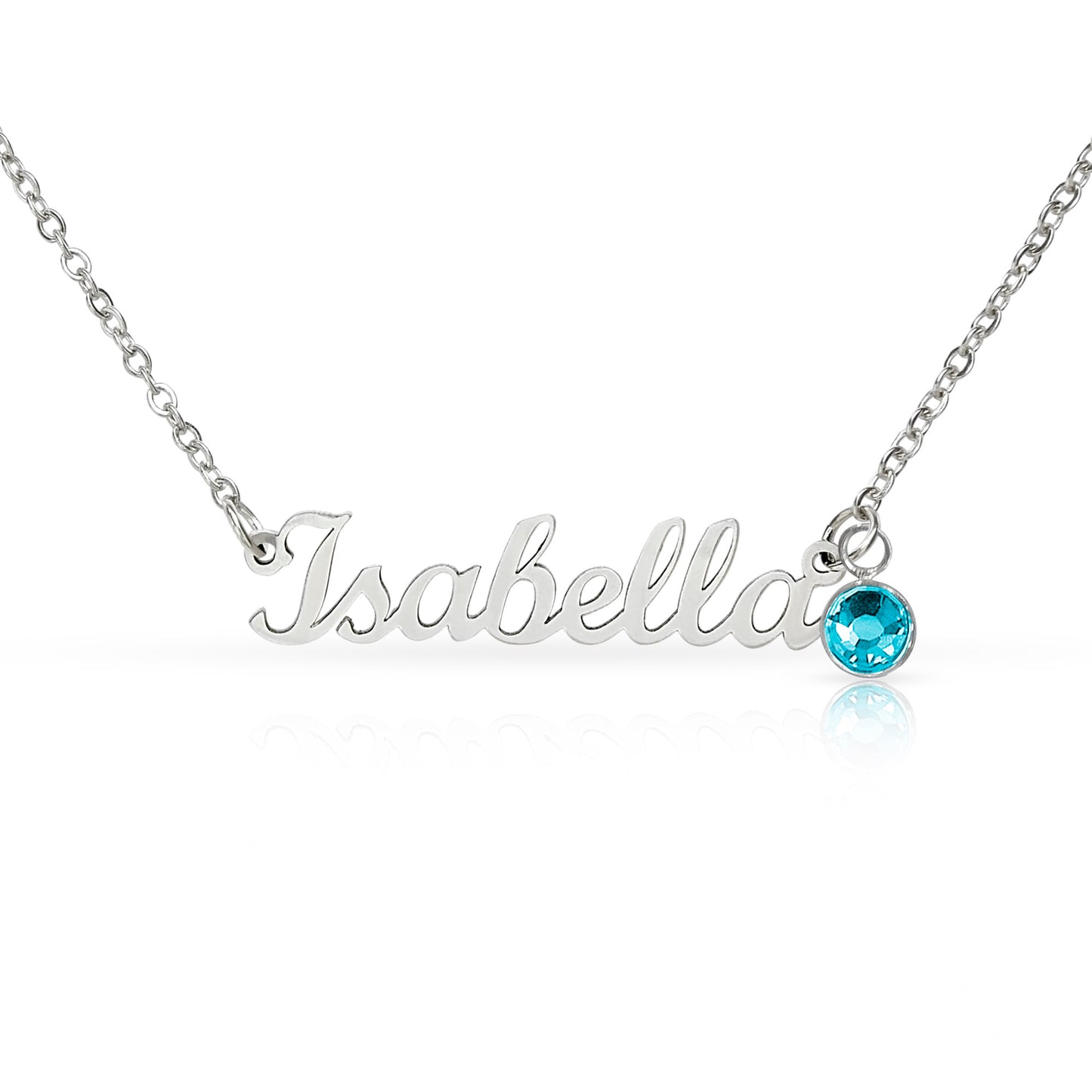 Personalized Name Necklace with Birthstone – Custom Cursive Jewelry Gift for Mom, Wife, Daughter
