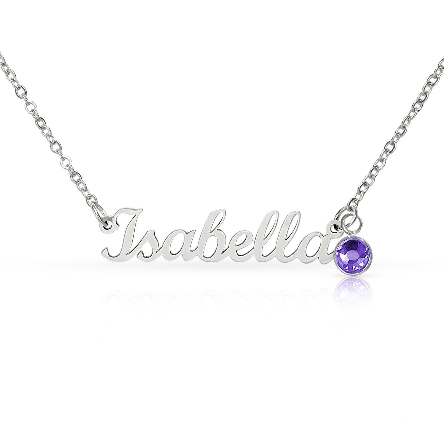 Personalized Name Necklace with Birthstone – Custom Cursive Jewelry Gift for Mom, Wife, Daughter