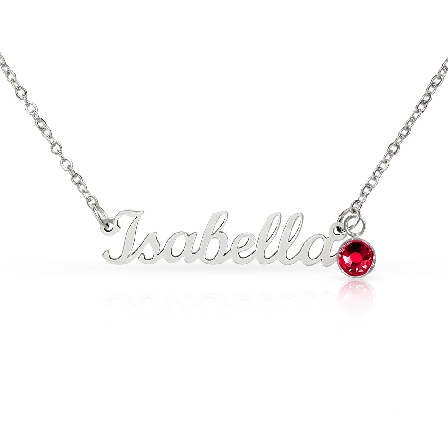 Personalized Name Necklace with Birthstone – Custom Cursive Jewelry Gift for Mom, Wife, Daughter