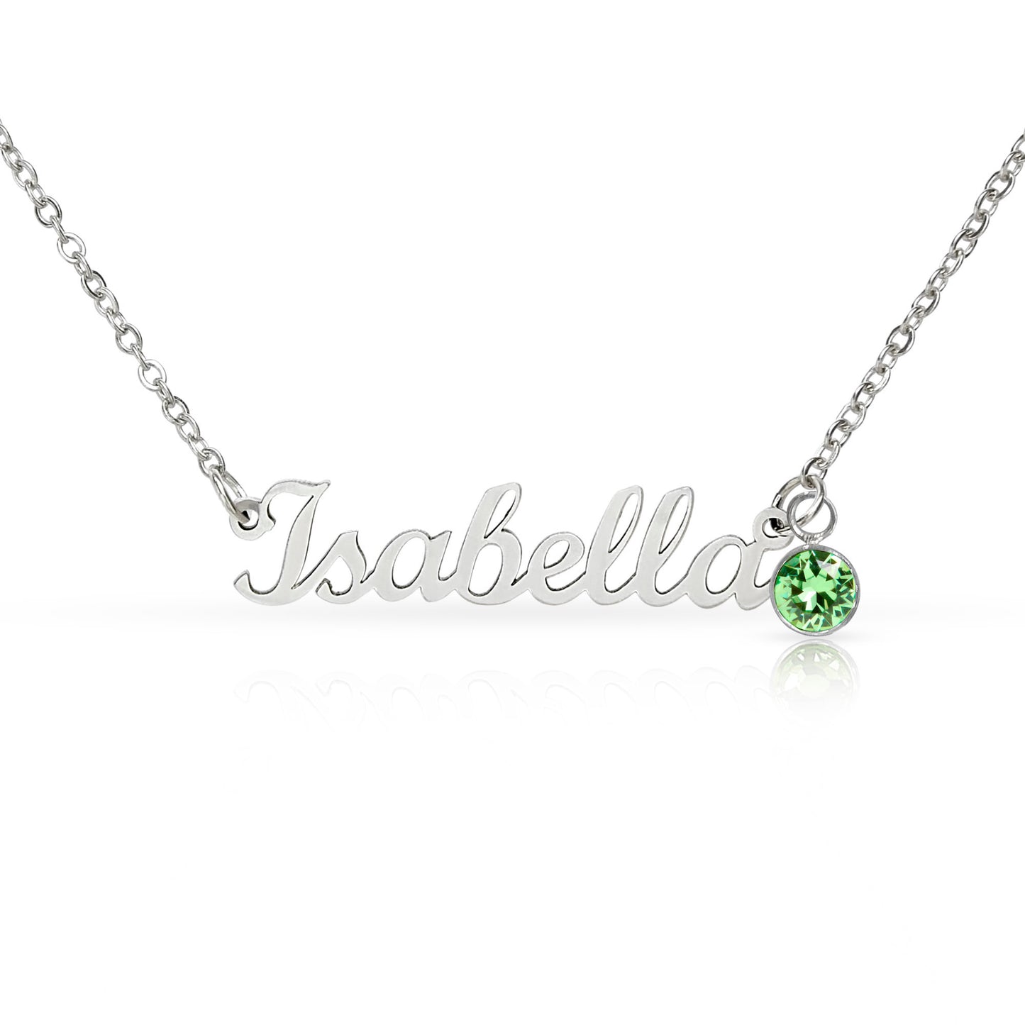 Personalized Name Necklace with Birthstone – Custom Cursive Jewelry Gift for Mom, Wife, Daughter