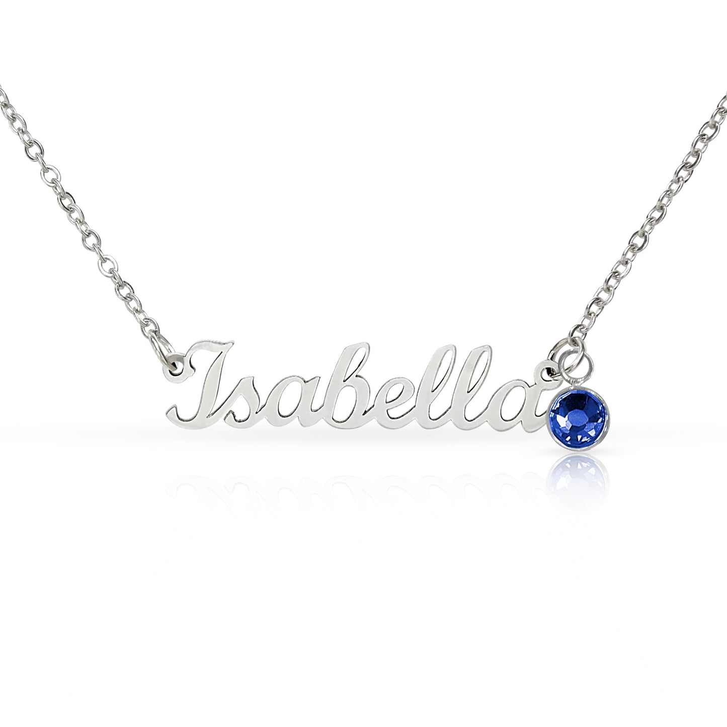 Personalized Name Necklace with Birthstone – Custom Cursive Jewelry Gift for Mom, Wife, Daughter