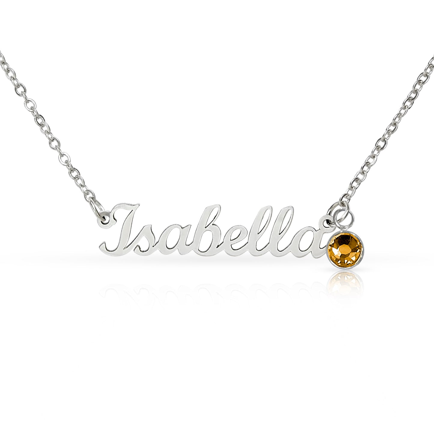 Personalized Name Necklace with Birthstone – Custom Cursive Jewelry Gift for Mom, Wife, Daughter