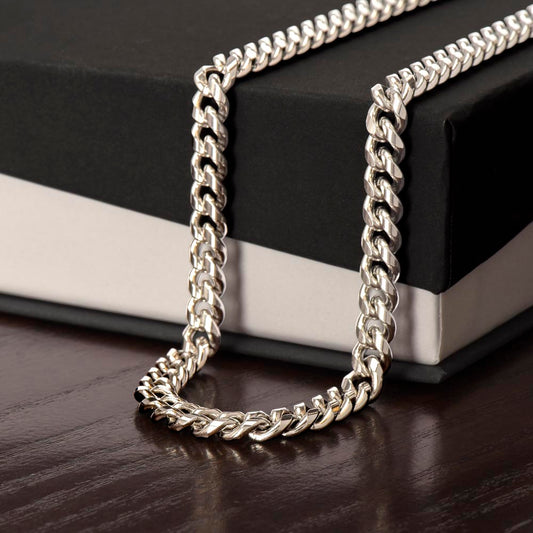 Cuban Link Chain Necklace – 5mm Stainless Steel | Classic Men's Chain (18–22")