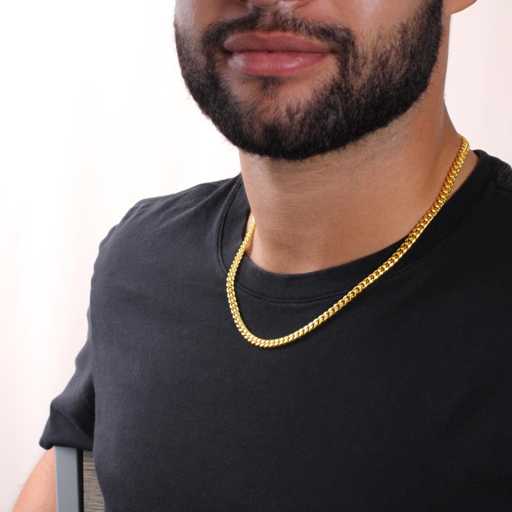 Cuban Link Chain Necklace – 5mm Stainless Steel | Classic Men's Chain (18–22")