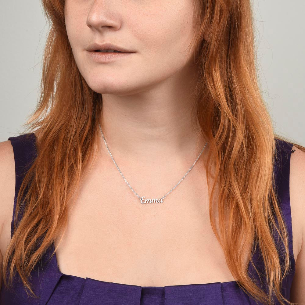Personalized Name Necklace – Custom Cursive Name Jewelry Gift for Her