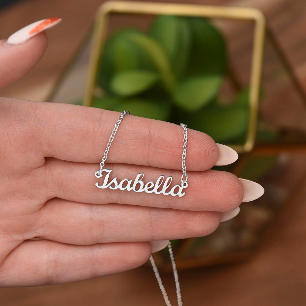 Personalized Name Necklace – Custom Cursive Name Jewelry Gift for Her