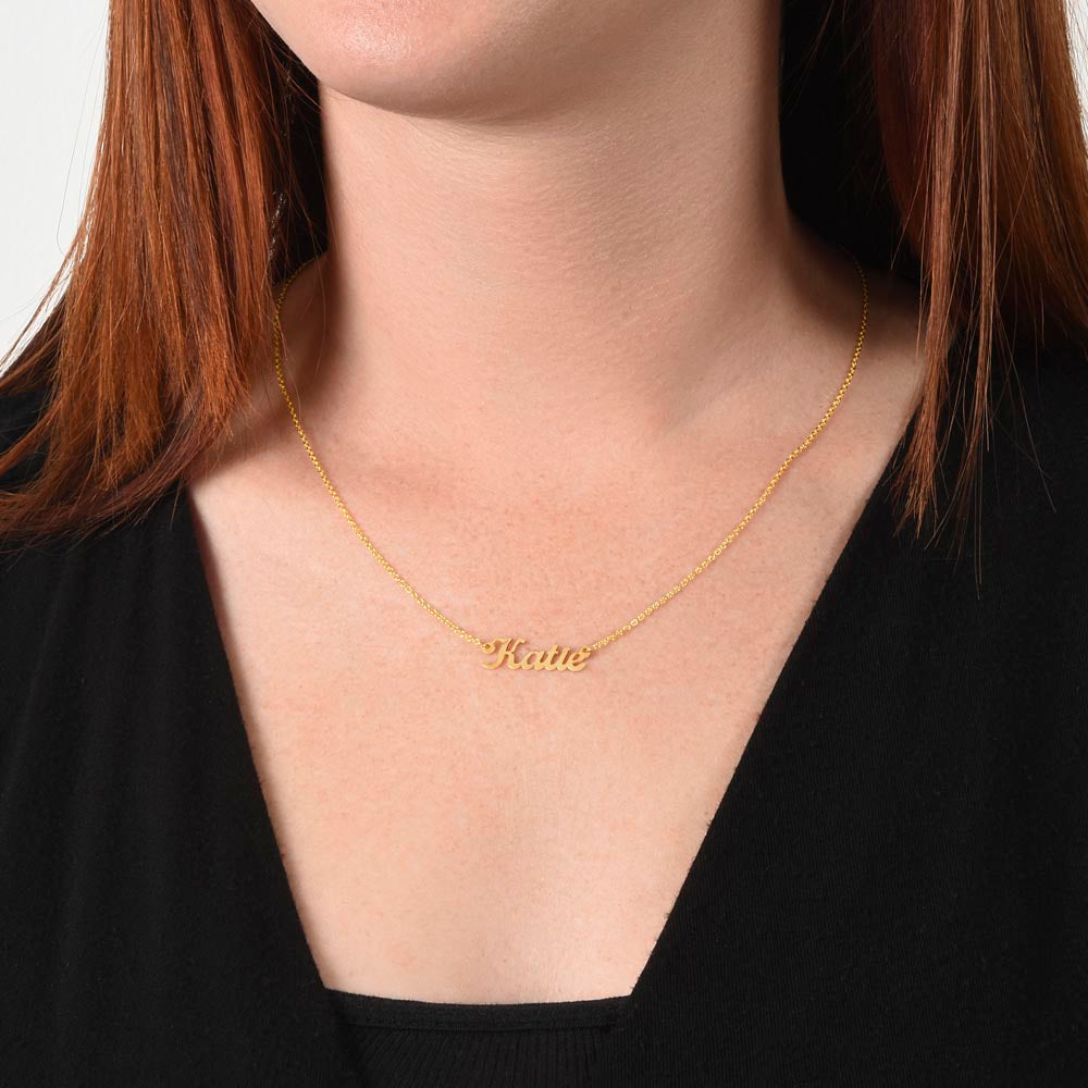 Personalized Name Necklace – Custom Cursive Name Jewelry Gift for Her